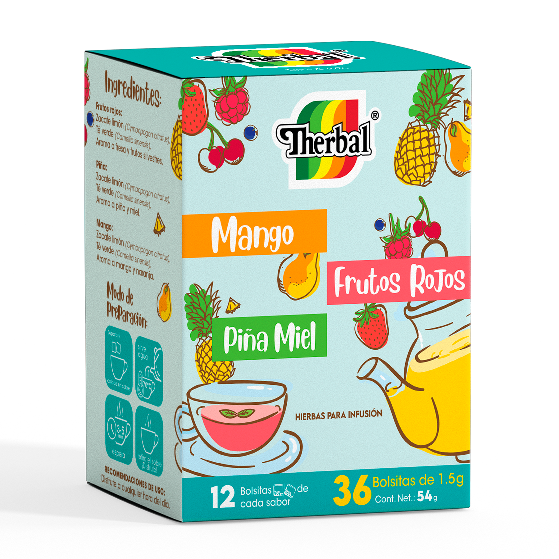 Frutés 36 sobres – Therbal