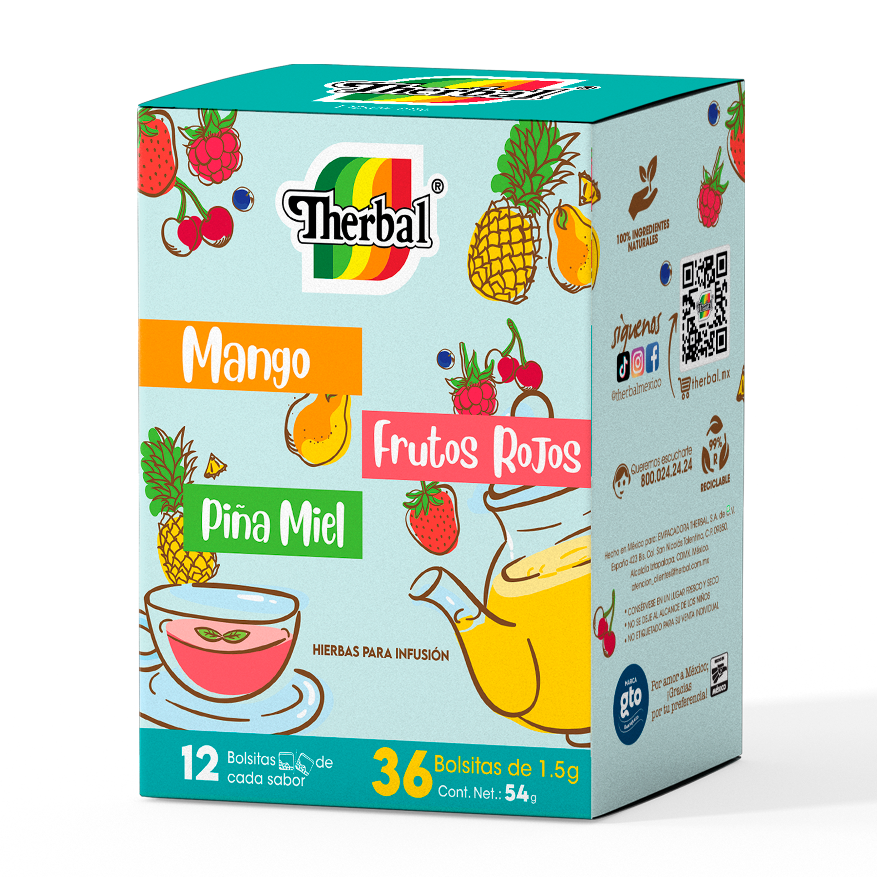 Frutés 36 sobres – Therbal