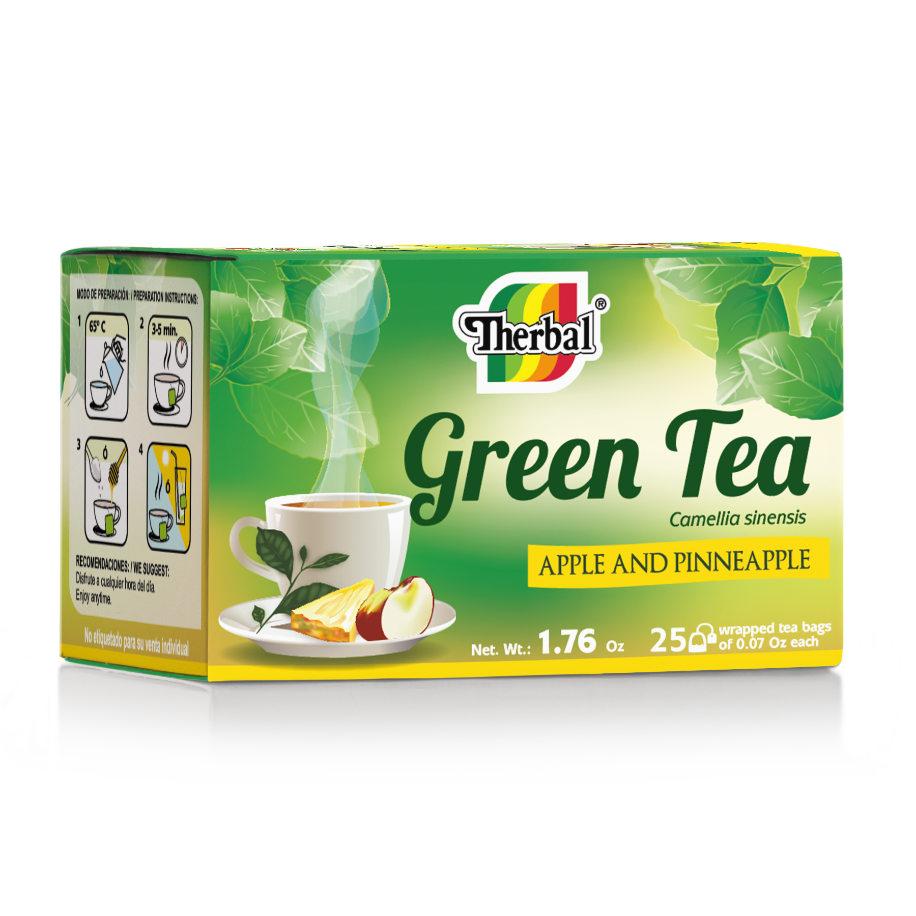 Té Verde con Piña y Manzana