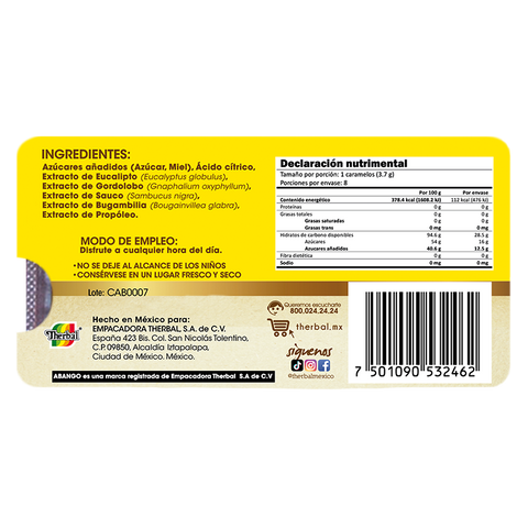 Caramelos Abango con Propóleo