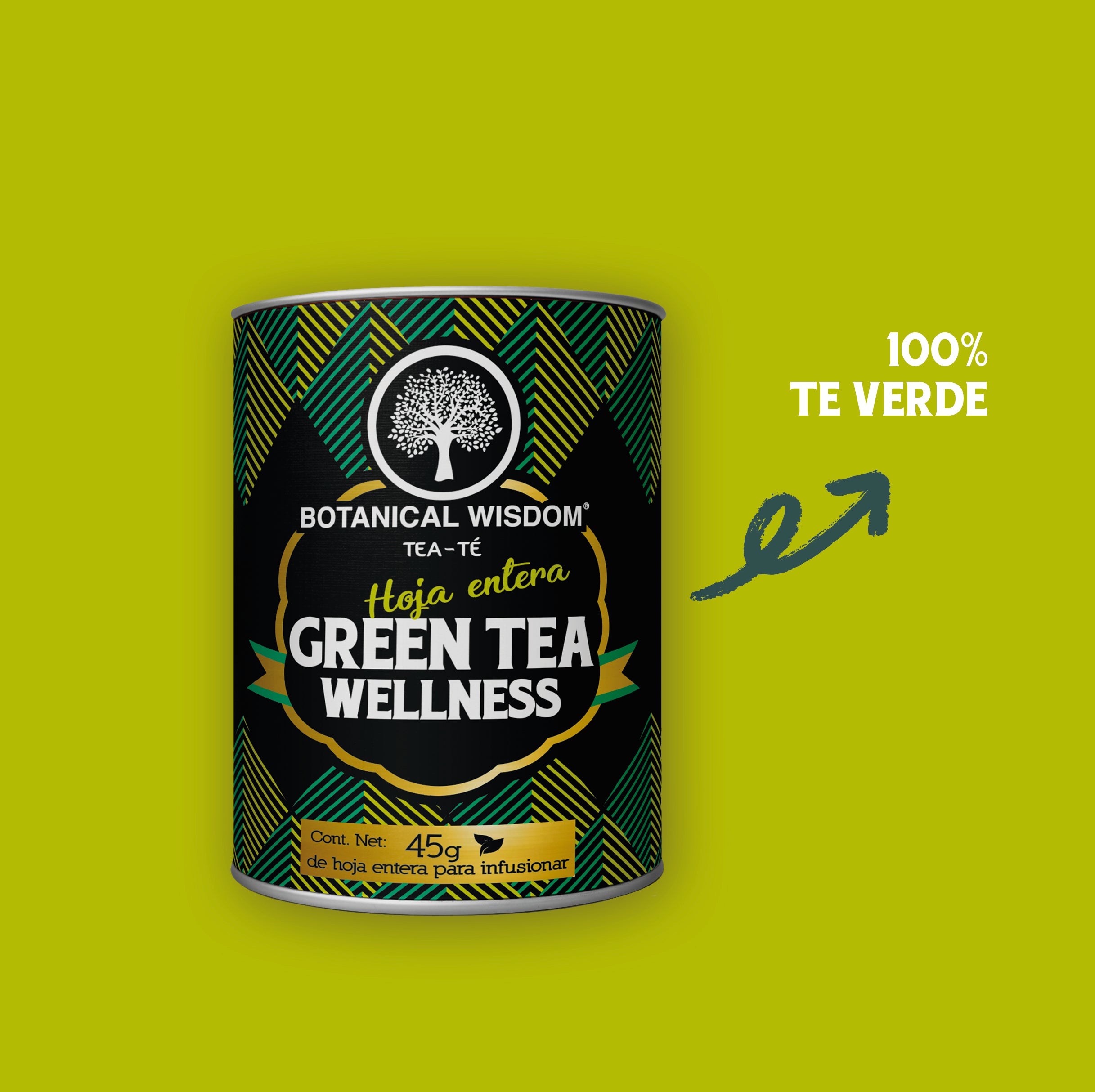Green Tea Wellness - Té Verde Hoja Entera